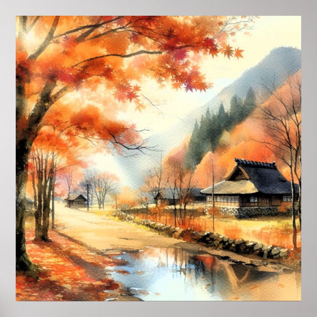 Autumn Serenity Poster (Front)