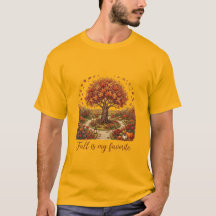 Autumn Serenity Tree Graphic T-shirt