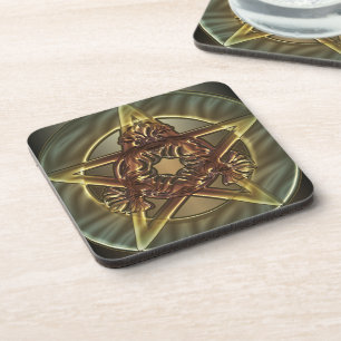 Autumn Shades Pentacle Coaster