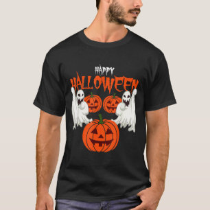 Autumn shirt with pumpkin face ghosts of autumn