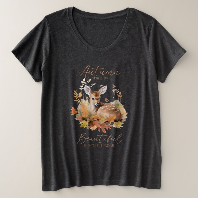 Autumn Show Us  Plus Size T-Shirt (Design Front)