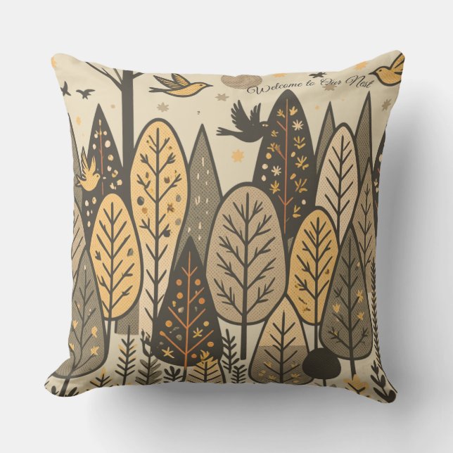 Autumn Silence Grove  Cushion (Front)