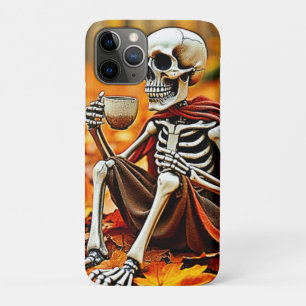 Autumn Skeleton Coffee Break Design Case-Mate iPhone Case
