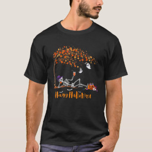 Autumn Skeleton Its Fall Y'all Pumpkin Thanksgivin T-Shirt