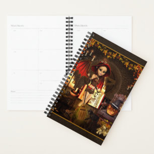 Autumn Spell Witch Art Day Planner