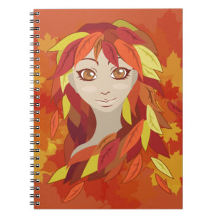 Autumn Spiral Notebook