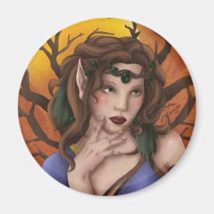 Autumn Splendour Fairy Magnet
