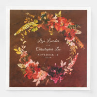 Autumn Splendour Fall Floral Wreath Browned Weddin