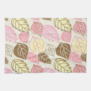 Autumn Splendour: Leaf Seamless Pattern Tea Towel