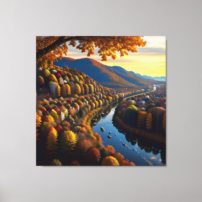 Autumn Splendour View Landscape 3 Canvas Print (Front)