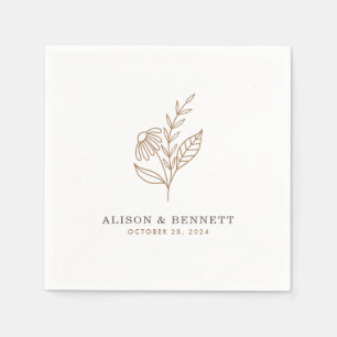 Autumn Sprig Fall Wedding Napkin