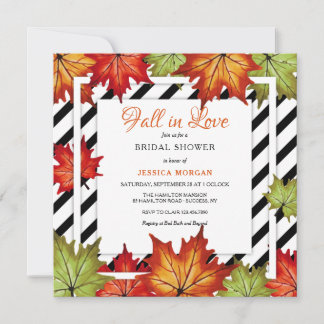Autumn Square Invitation