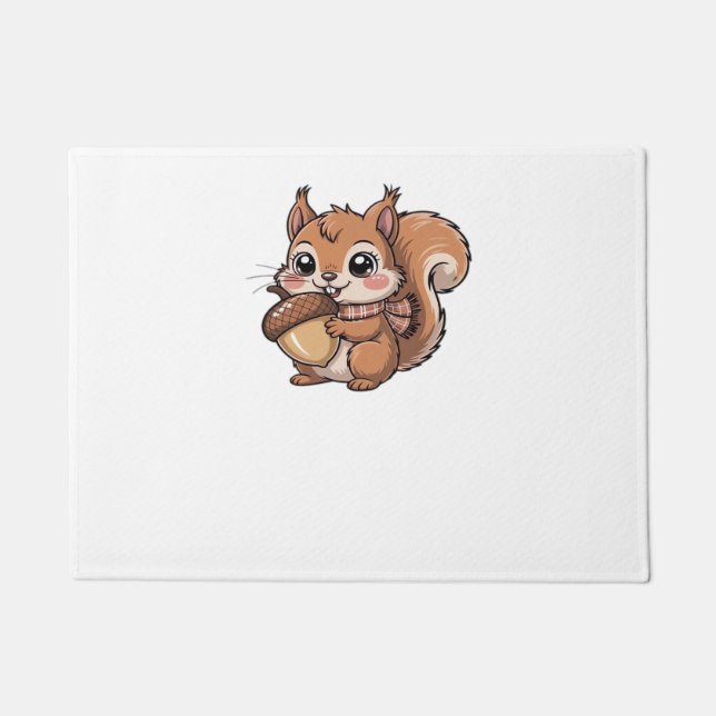 autumn squirrel Classic T-Shirt Doormat (Front)