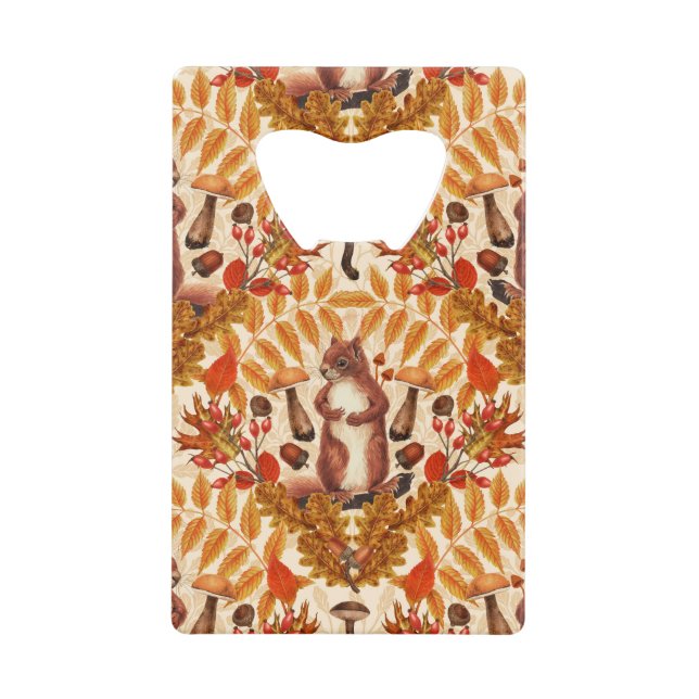 Autumn squirrel on off white (Front)