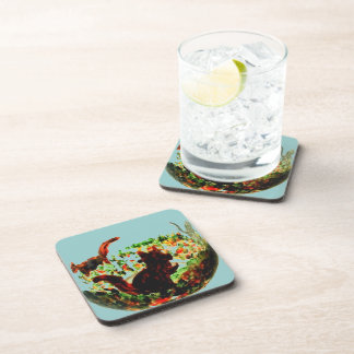 Autumn Squirrels Animal Coaster