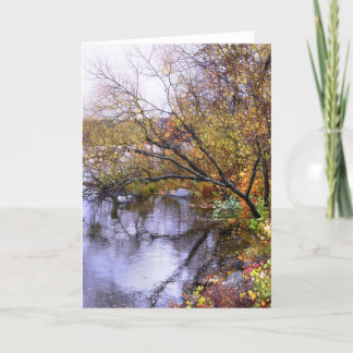 Autumn Stain Glass GReeting Carde Card