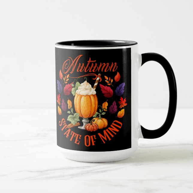 Autumn State Of Mind Black Mug (Right)