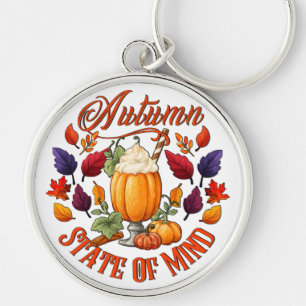 Autumn State Of Mind  Key Ring
