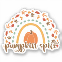 Autumn Sticker Pumpkin Spice