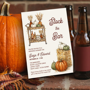Autumn Stock the Bar Couples Wedding Shower Invitation