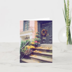 'Autumn Stoop'  Blank Note Card