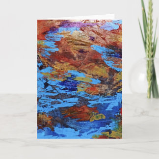 "Autumn Streams" Abstract Design Greeting Card