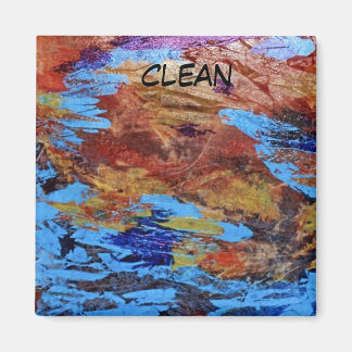 "Autumn Streams" Abstract Dishwasher Magnet