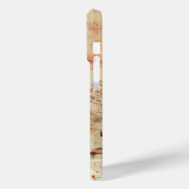 Autumn street scene iPhone case (Back / Left)