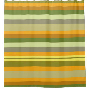 Autumn Stripes Shower Curtain