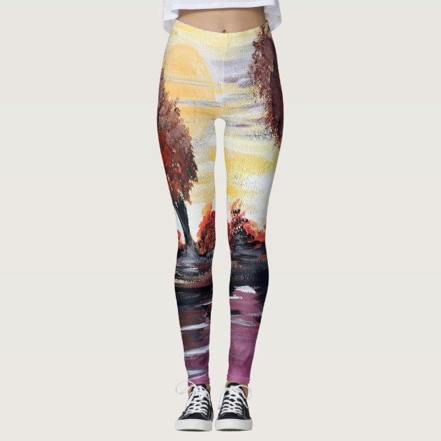 Autumn Sundown   Leggings (Front)