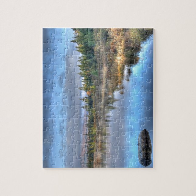Autumn Sunrise at Moosehead Lake Maine Jigsaw Puzzle (Vertical)