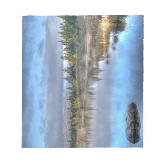 Autumn Sunrise at Moosehead Lake Maine Notepad (Front)