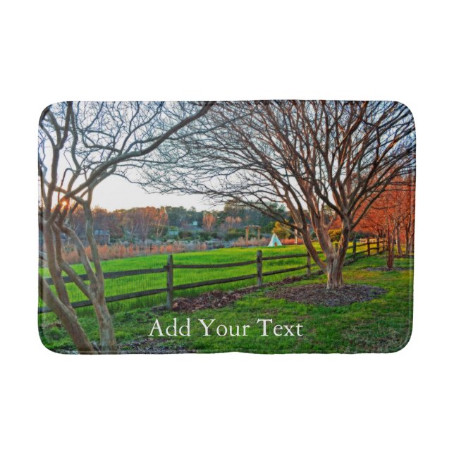 Autumn Sunset by Shirley Taylor Bath Mat (Front)