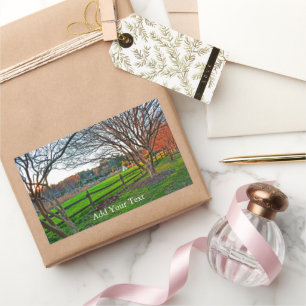 Autumn Sunset by Shirley Taylor Rectangular Sticker