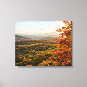 Autumn Sunset   North Carolina Canvas Print