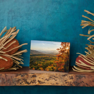 Autumn Sunset North Carolina Plaque