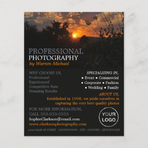 Autumn Sunset, Photography, Photographer Hire Flyer