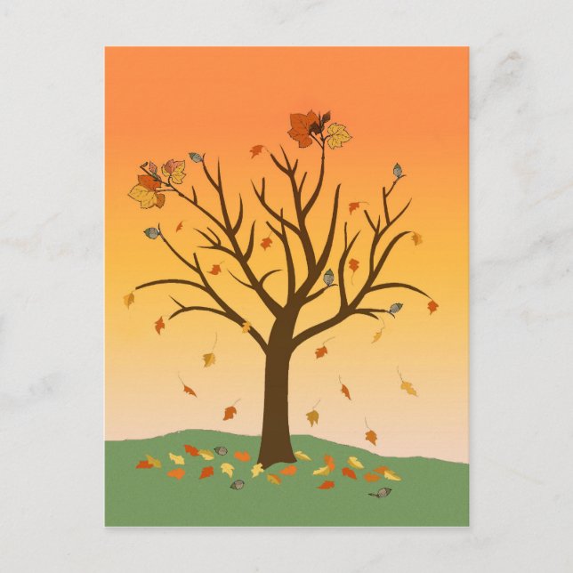Autumn Sunset Post Card (Front)