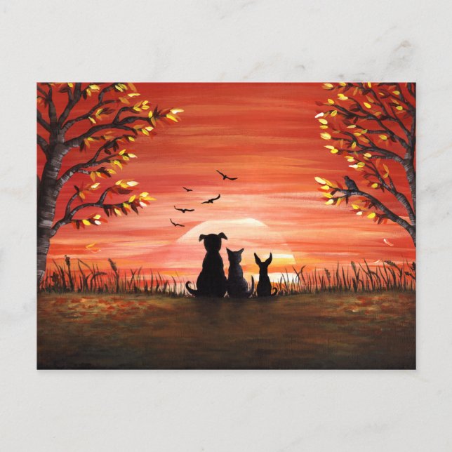 Autumn Sunset Postcard (Front)