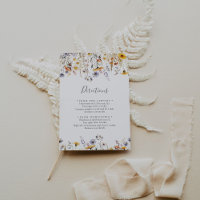Autumn Sunshine Wildflower Wedding Directions