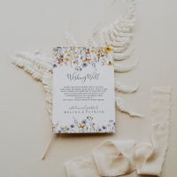 Autumn Sunshine Wildflower Wedding Wishing Well