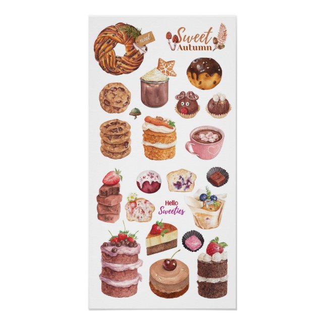 Autumn Sweets Treats Poster (Front)
