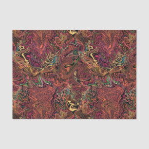 Autumn swirl marbled tissue paper thanksgiving