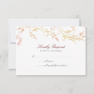 Autumn Swirl RSVP Card
