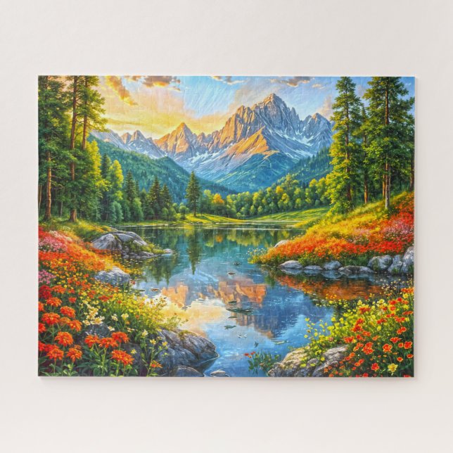 Autumn Symphony.  Floral Harmony of Nature. Jigsaw Puzzle (Horizontal)