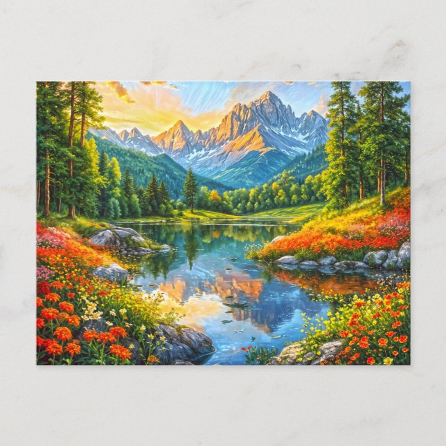 Autumn Symphony.  Floral Harmony of Nature. Postcard (Front)