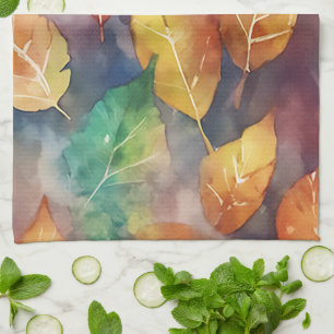 Autumn Symphony of Colors Tea Towel