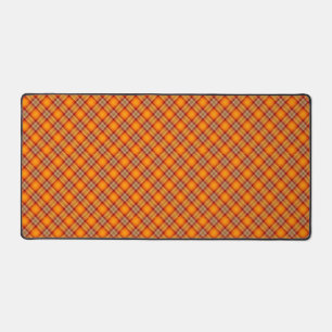 Autumn Tartan Fall Plaid Rustic Country Design Desk Mat