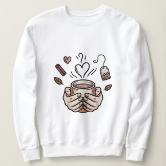 Autumn Tea Cozy Doodle Illustration Sweatshirt