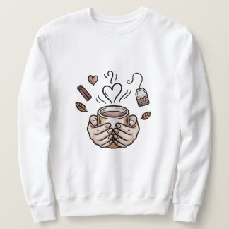 Autumn Tea Cozy Doodle Illustration Sweatshirt